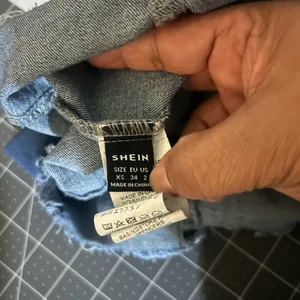 SHEIN Denim Blue Mini Dress thumbnail 5