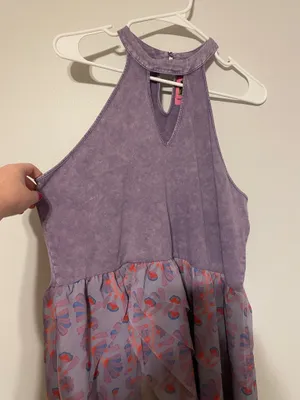 Lady the Brand Purple Levi Ruffle Maxi Top thumbnail 6
