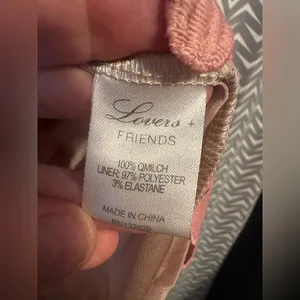 Lovers and Friends | Caspian Shift Dress in pink lace, size XS thumbnail 6