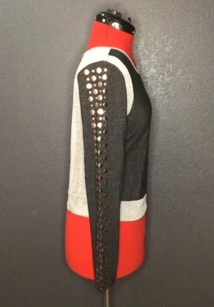 Studded long sleeve top Size L thumbnail 2