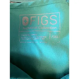 FIGS Technical Collection Scrub Top Teal XXS V-Neck Healthcare thumbnail 4