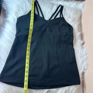 ZELLA Jewel Strappy Back Workout Tank Built In Bra Size Medium thumbnail 7