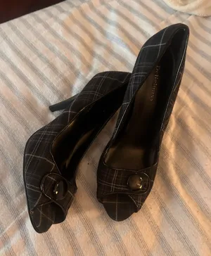 Plaid Heels Black Size 8.5 thumbnail 2