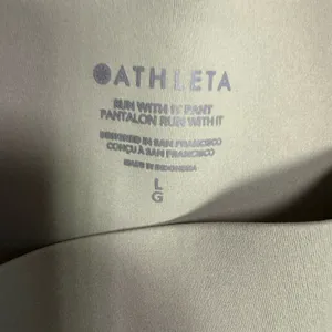 Athleta run with it safe Olive Green Women's Jogger Pants size large no flaws thumbnail 5