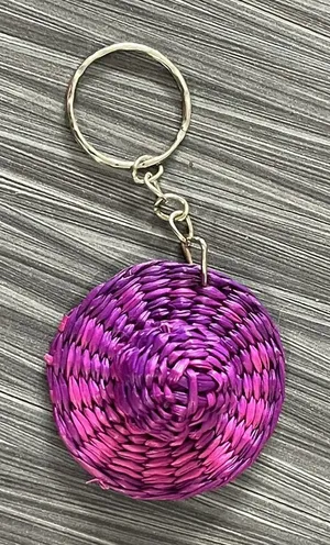 One Piece 3D‎ Purple Straw Hat Metal Keyring thumbnail 1