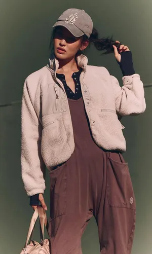 Free People Movement Hit The Slopes Fleece Jacket thumbnail 1