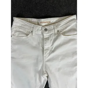 Levis 721 High Rise Skinny Ankle Jeans White‎ Distressed Raw Hem Size 30 thumbnail 2