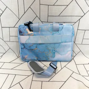Mosiso Laptop Bag 13-14 inch Blue Marble Shoulder Messenger Briefcase‎ Case thumbnail 6