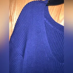 Free People‎ Navy Blue Allure Rib Knit Slouchy V-Neck Pullover Sweater Size XS thumbnail 12