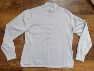 Woolrich Light Purple Mock Neck Sweater XL VIntage Pullover thumbnail 1