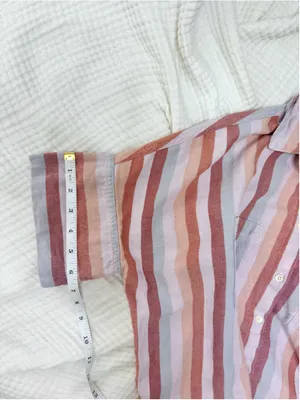 Women's Madewell Boxy Button Down Shirt Size S Multi-color Striped Cotton thumbnail 10