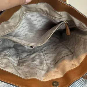 MICHAEL KORS Large Saffiano Leather Tote JET SET Tall TRAVEL ACORN BROWn thumbnail 9