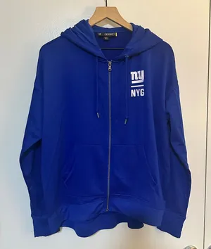Under Armour | NFL Combine Authentic NY Giants‎ Navy Blue Full Zip Hoodie, L thumbnail 1