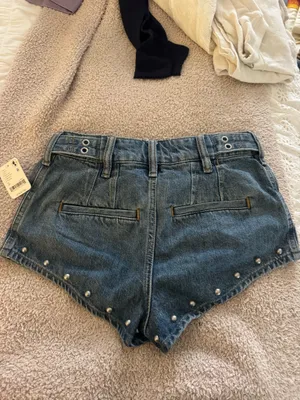 Free People Denim Micro Shorts thumbnail 4