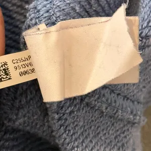 Aerie Crop Distressed Hoodie Full Zip Size S Blue Grunge Boxy Oversized thumbnail 10