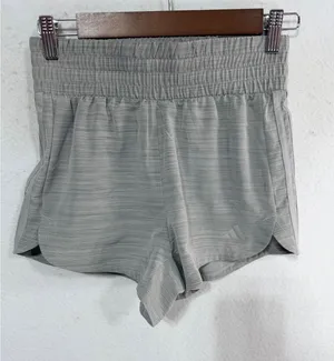 Adidas Pacer Woven High Training Shorts Women XS Grey 3" Inseam Athlesiure Yoga thumbnail 1