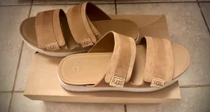 UGG Womans Zayne Slide Sandle II Light Brown size 11 BNIB thumbnail 2