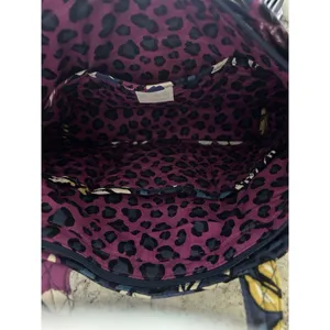 Vera Bradley African Violet Purple and Blue Mandy Tote Shoulder Bag With Pockets thumbnail 7
