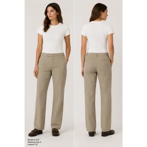 J.‎ Crew Chino Pants Womens Size 10 Tan Khaki Straight Leg Preppy Classic Style thumbnail 2