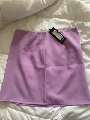 Nasty Gal high wasted lilac mini skirt thumbnail 3