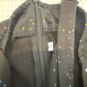 small rainbow glitter disco halter bell bottom costume jumpsuit P3 3521 thumbnail 2