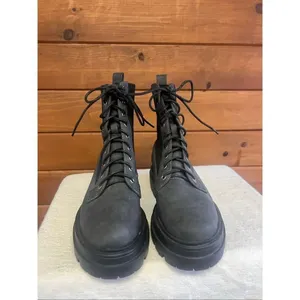 COZZY GIRL Journey women's ankle boots gray/charcoal black knit cuff Sz 7 NWOB thumbnail 7