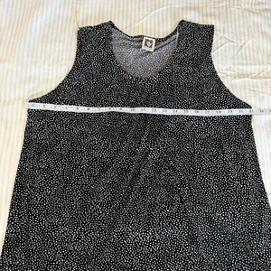 business casual preppy Anne Klein black & white polka dot tank top blouse shirt thumbnail 6