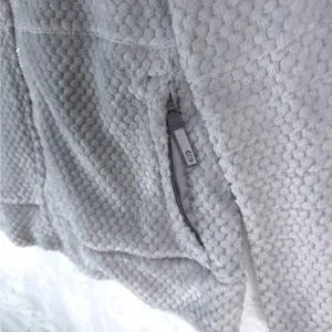 Free Country Jacket Womens S Gray Faux‎ Fur Full Zip Soft Plush Fleece Cozycore thumbnail 6