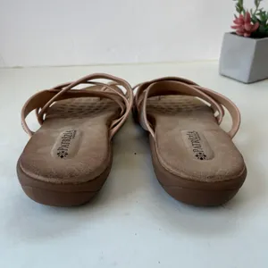 Patrizia Y2K Glitter Sandals Womens Sz 6.5 Rose Gold Boho Resort Euro Summer thumbnail 8