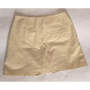Zara Wrap Cargo Skort Womens XS Beige Sand 100% Cotton Utility Mini Skirt Shorts thumbnail 4