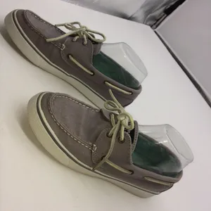 Sperry Top Siders Bahama with Gray Herringbone Cotton Canvas for Wormen thumbnail 1