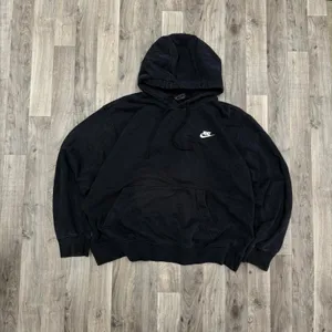 Nike black Club classic embroidered hoodie Women’s thumbnail 2