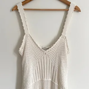 NEW Abercrombie & Fitch Crochet Mini Dress Size Large NWT Cream Beach Boho thumbnail 4