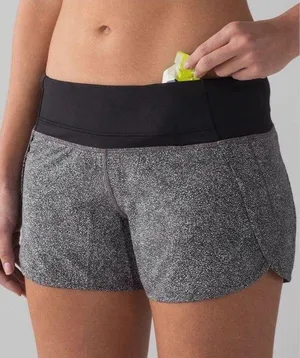 Lululemon Run Times Women’s Shorts 4” Sea Spray Alpine White Dark Chrome Size 4 thumbnail 1