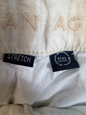 American Eagle Outfitters White Linen Wide Leg Pants Size 8 Casual Summer thumbnail 3