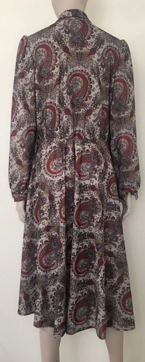 Vintage 1970’s Paisley Print Dress thumbnail 2