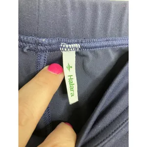Halara Trousers Womens Medium Navy Blue Excellent Pleated High Rise Wide Leg thumbnail 3