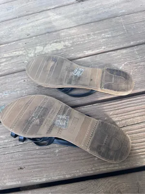 Forever 21 Black Strappy Flat Sandals Women’s Size 10 Minimalist Summer Shoes thumbnail 3