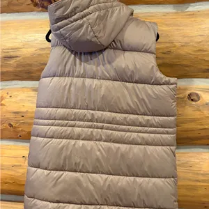 Weatherproof Women’s Hooded Puffer Vest Taupe size Large thumbnail 5