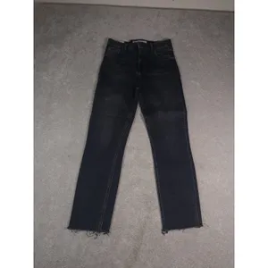 Frank & Eileen Jeans Women 29 Derry High Rise Made in USA Gray Wash Raw Hem EUC thumbnail 3
