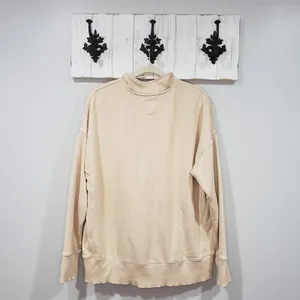 Aerie Sweatshirt Womens M Cream Oversized Henley Button Pullover Cozy Casual thumbnail 2