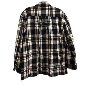 Lauren Ralph Lauren‎ Women’s M Black and White Plaid Flannel Full Zip Jacket thumbnail 14