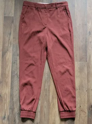 Aritzia Babaton Wade Jogger Slim Dress Pants Cider Gold thumbnail 3