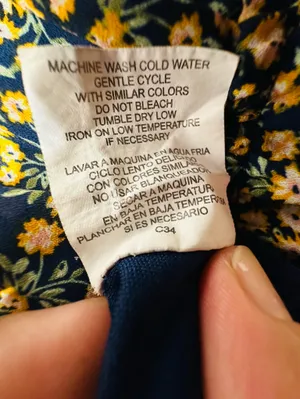 AUW Navy and Yellow Floral Square-Neck Midi Dress thumbnail 8