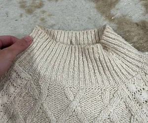 Free people cream turtleneck sweater thumbnail 3