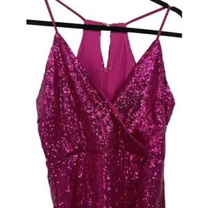 NWT Lulus Womens Hilaria Fuchsia Sequin Bodycon Mini Dress Size Large thumbnail 6