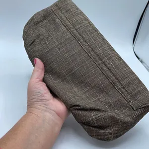 Chico’s tweed embellished gold black clutch thumbnail 3