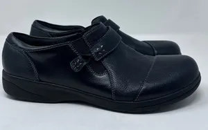 Clarks Collection Women's Black Ultimate Comfort‎ Slip-On Shoes Size 8 1/2 E thumbnail 1