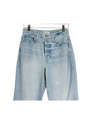 Good American Good Boy Straight leg Ankle Slit Jeans Size 27 thumbnail 3
