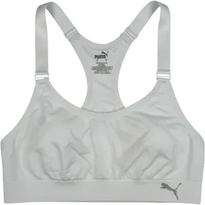 Puma Sports Bra Women Small White Racerback Adjustable Straps Athleisure thumbnail 2